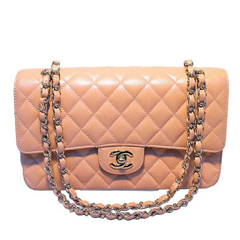 chanel peach bag|More.